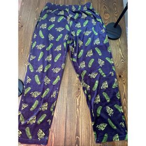 RICK AND MORTY PICKLE RICK HAPPY BOXER PAJAMA PANTS ADULT SIZE SMALL